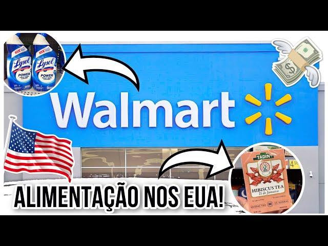 FAZENDO SUPER COMPRAS NO WALMART DOS EUA ALIMENTAÇÃO NOS EUA - QUANTO GASTEI? WALMART NOS EUA