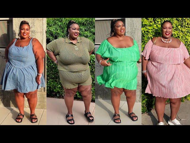 SHEIN CURVE PLUS SIZE SUMMER FASHION STYLE TRY ON HAUL FEELING CONFIDENT IN MY SKIN IN THESE OUTFITS