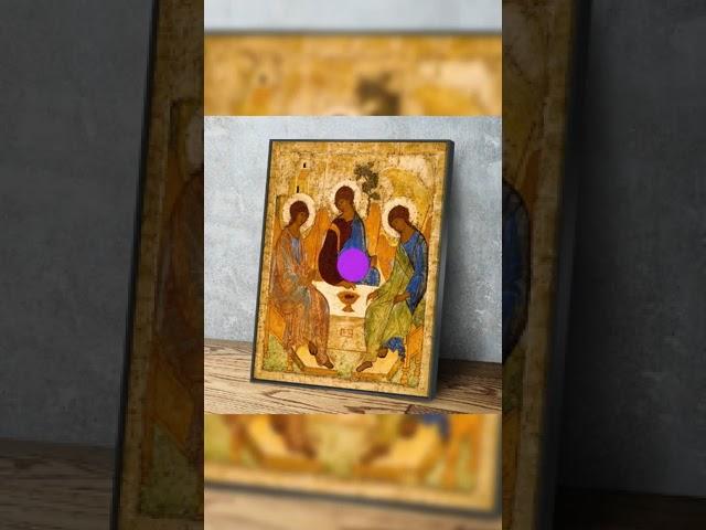 The Holy Trinity By Andrei Rublev Canvas Wall Art Portrait Print