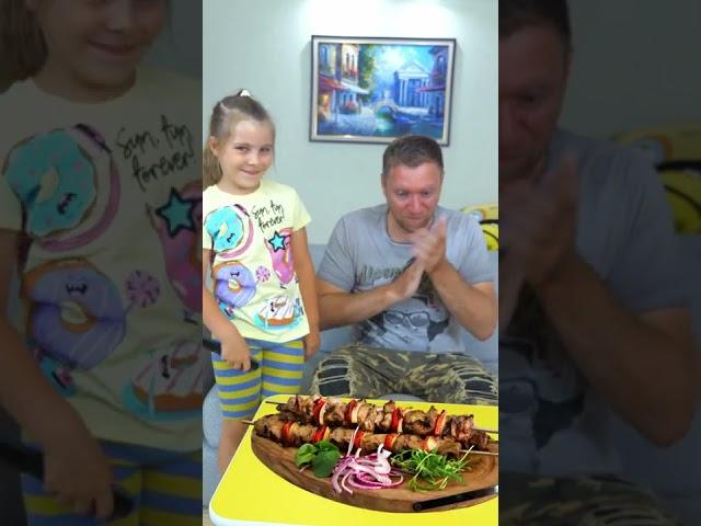 Magic food prank on Dad  Funny #shorts​ by Ed and Olivia