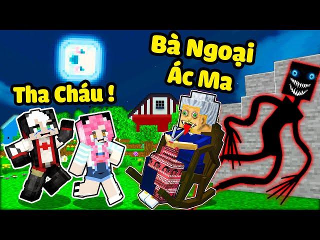 MỀU THỬ THÁCH 24 GIỜ THOÁT KHỎI NHÀ BÀ NGOẠI MA QUÁI TRONG MINECRAFT*1 NGÀY REDHOOD SỐNG CÙNG BÀ KẸ