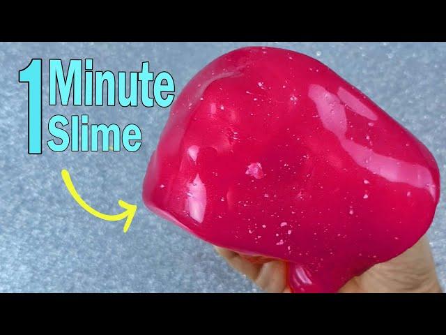 How to Make 1 Minute Water Slime at Home Glossy