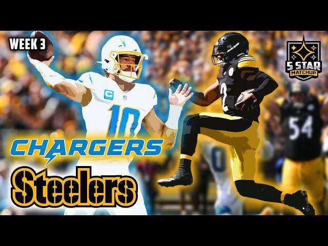 Justin Fields is The One: Steelers vs Chargers Week 3 Highlights | 5 Star Matchup