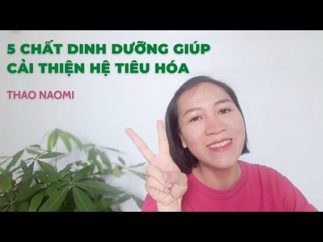 5 CHẤT DINH DƯỠNG GIÚP CẢI THIỆN HỆ TIÊU HÓA | THAO NAOMI