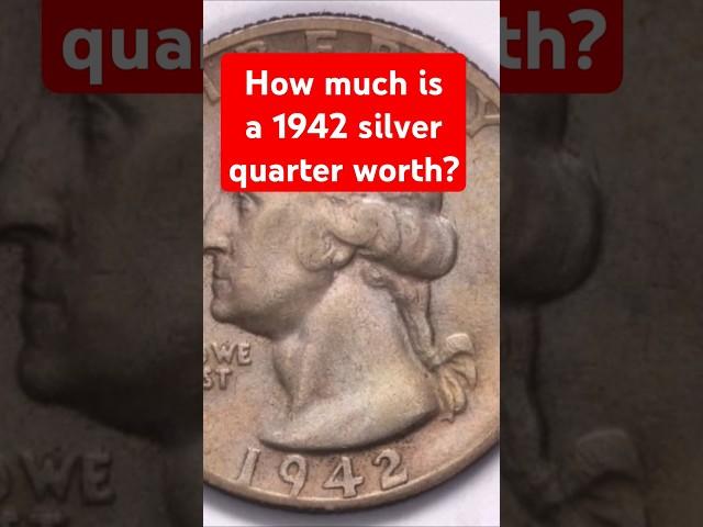 Value of the 1942 Washington Quarter. Check out my site: VarietyErrors.com for #free currency guides