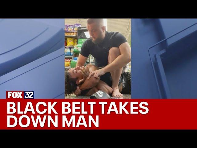 Chicago black belt takes down man who allegedly punched 7-Eleven clerk