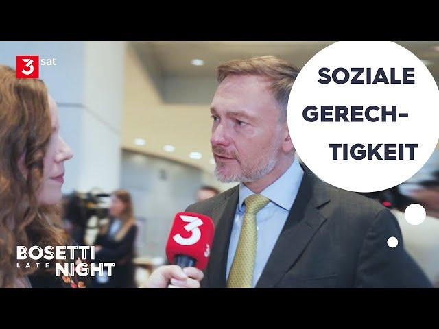 Sarah Bosetti spricht mit Christian Lindner über soziale Gerechtigkeit | Bosetti Late Night