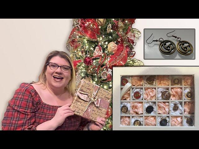 DIY DESIGNER Gifts!  How To make STUNNING earrings from Designer buttons!