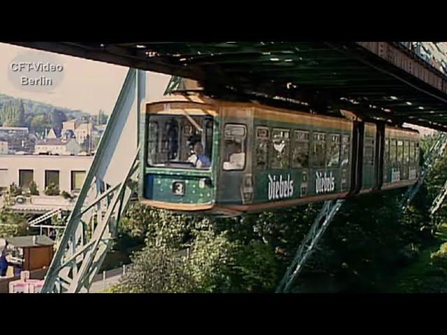 Als sie noch funktionierte, die Schwebebahn in Wuppertal