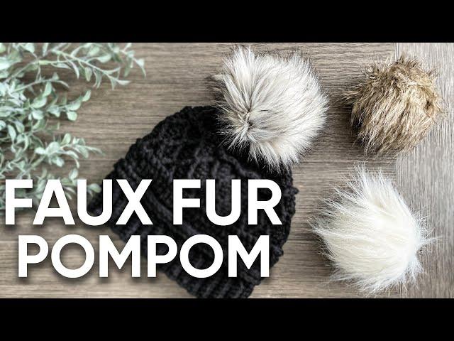 Faux Fur Pompom [How To Make A Faux Fur Pompom]