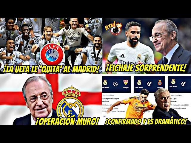 ¡CONFIRMADO Y ES DRAMÁTICO! ¡LA UEFA LE 'QUITA' AL MADRID! ÚLTIMAS NOTICIAS DEL REAL MADRID HOY