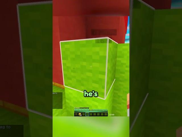 this guy trolled himself in bedwars