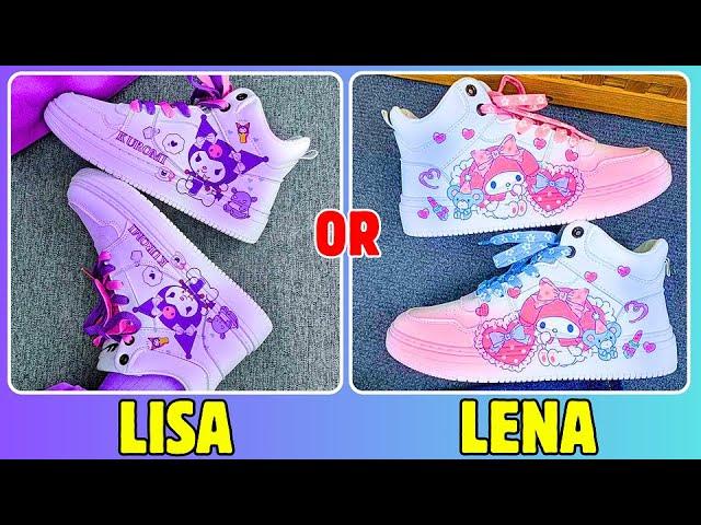 Lisa or Lena #6  | Kuromi Vs My Melody | WHAT WOULD YOU CHOOSE? #lisa #lena #lisaorlena #viral