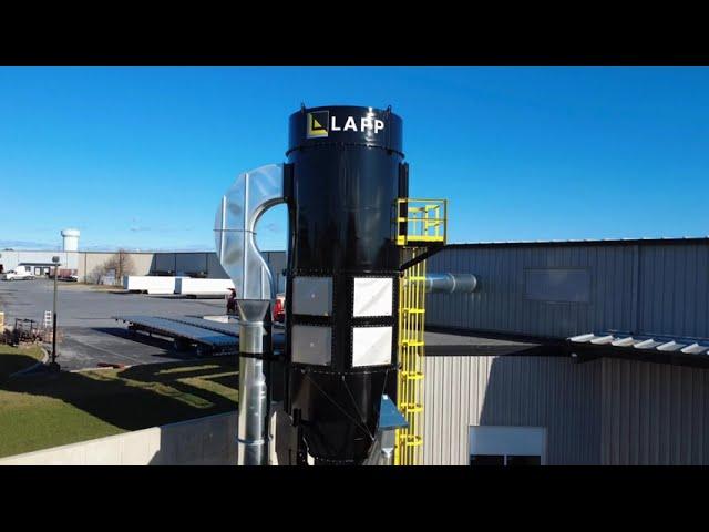 Efficient Dust Collection: Lapp Millwright Industrial Baghouse Collector at Lanco Sheds