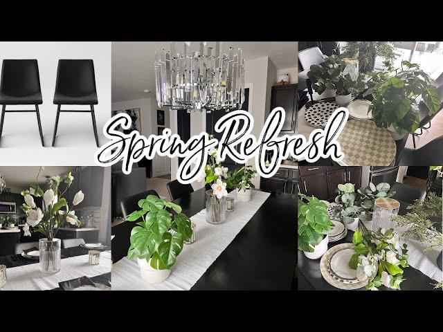 NEW CHAIRS! PROJECT 62| DINING ROOM REFRESH| SPRING TABLESCAPE IDEAS | SPRING HOME DECOR TRENDS