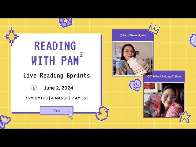 live reading sprints with the Pams! 