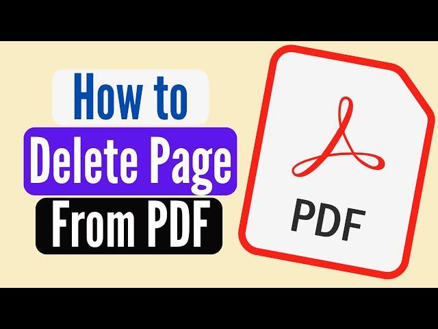 How to Delete Page in PDF File | How to Remove Pages from PDF (2024)