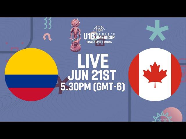 Semi-Finals | Colombia v Canada | Full Basketball Game | FIBA U16 Women's AmeriCup 2025