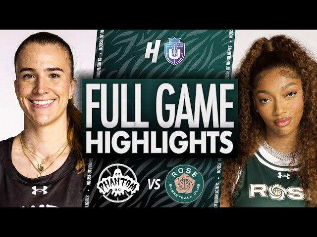 Phantom vs Rose FULL GAME Highlights | February 24, Unrivaled 2025