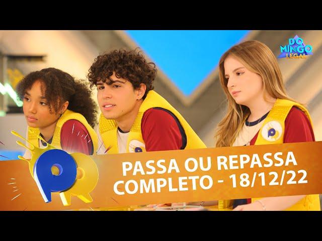 Passa Ou Repassa | Domingo Legal (18/12/22)