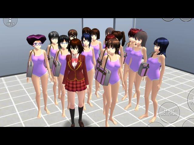 Sakura school girl collecting  || Sakura school simulator  || #mrakashgaming#curtton#Sakura