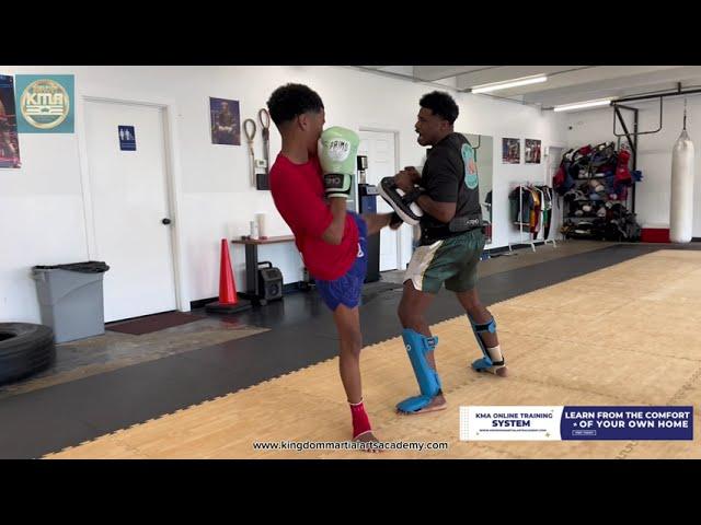 Muay Thai Raw Unedited PadWork Training. Progress Vid 25July24. Tito Johnson