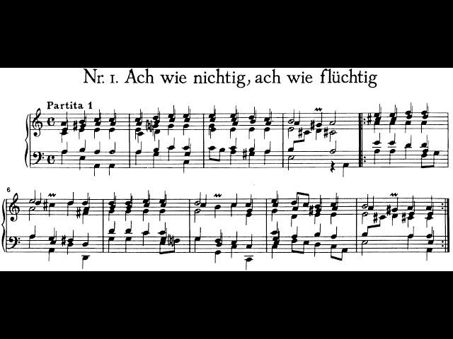 Ach wie nichtig, ach wie flüchtig By Georg Böhm (with Score)