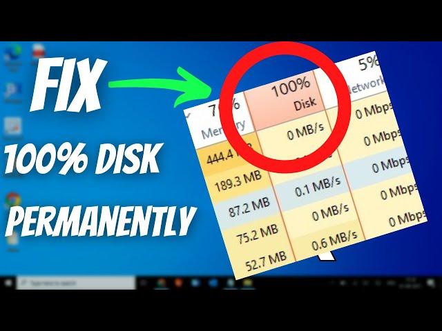 [SOLVED] 100% DISK USAGE Windows 10 FIX [Easy Tutorial]