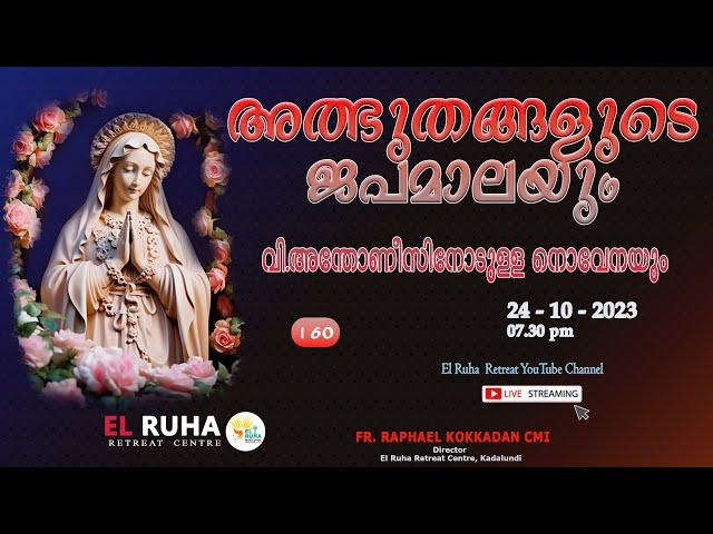 അത്ഭുതങ്ങളുടെ ജപമാല 07.30 pm ️ ചൊവ്വ  12-12-23