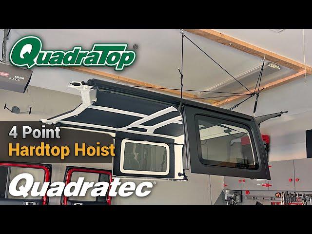 QuadraTop 4 Point Hardtop Hoist Review & Install for Jeep Wrangler