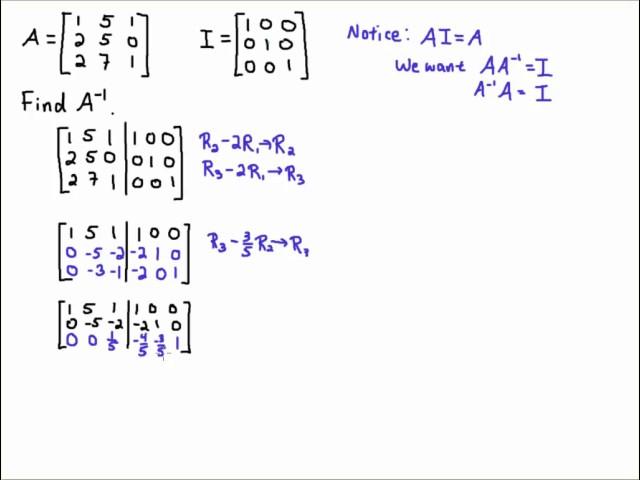 Computing the Inverse of 3 by 3 Matrix
