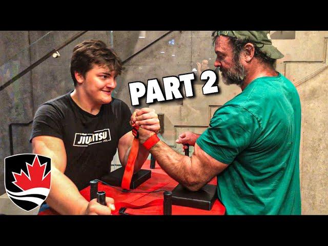 The Larratts - Arm wrestling sparring part 2