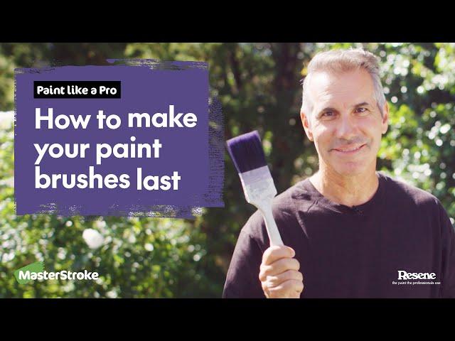 Paint like a Pro - How to make your paint brushes last