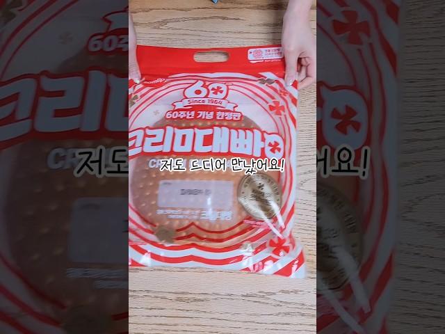 저도 드디어 만났어요! 크림빵보다 6배나 큰!60주년 한정판 크림대빵!!