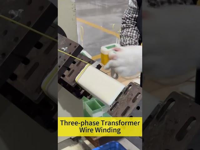 Three phase transformer wire winding