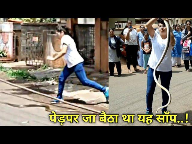 || और एक शानदार रेस्क्यू || sunday special : snake rescued from the tree by Nirzara Chitti ||