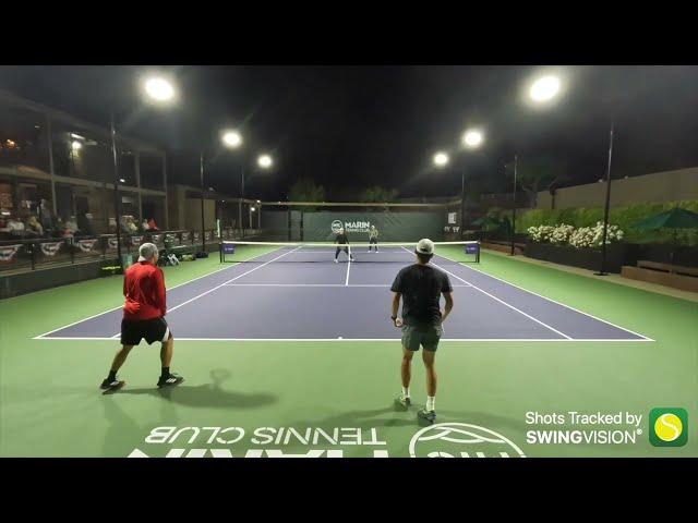 JEROD, MATT VS RYAN, NICHOLAS MEN'S OPEN DOUBLES MATCH AT MEMORIAL TOURNAMENT MARIN TENNIS CLUB