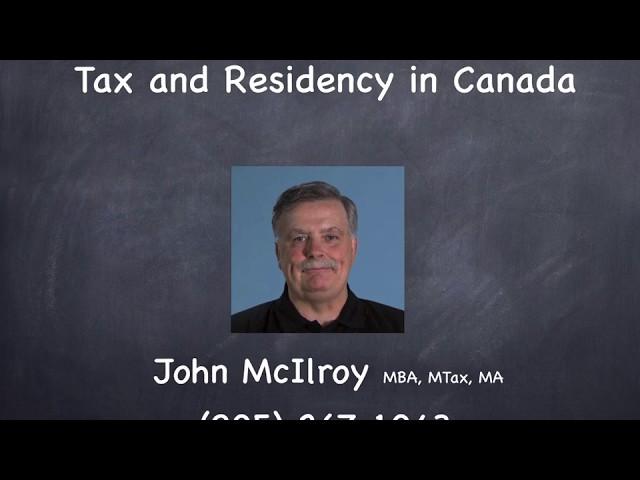 Tax and Residency in Canada