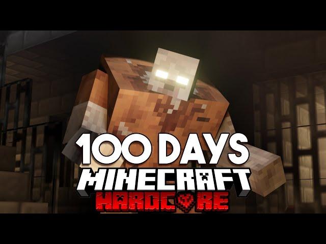 100 Days in a ZOMBIE PRISON BREAK in Minecraft Hardcore