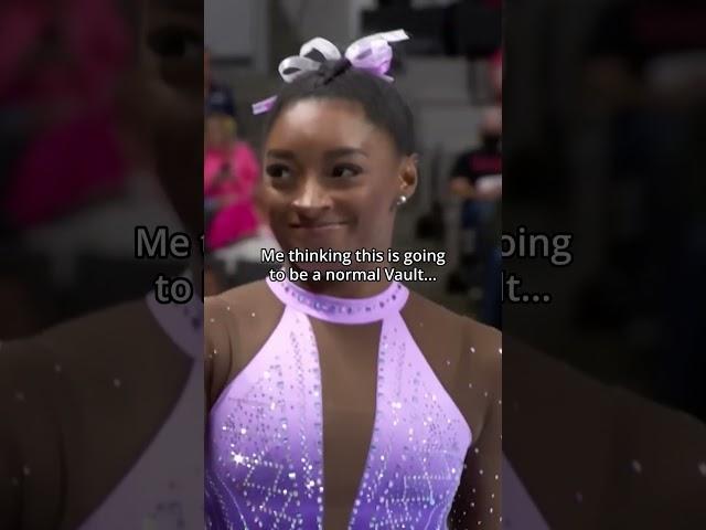 We didn't even know this was possible #gymnastics #vault #simonebiles