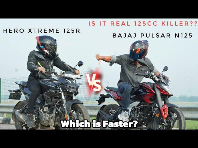 Pulsar N125 Vs Xtreme 125R | Long Race | New Fastest 125cc Unveiled 