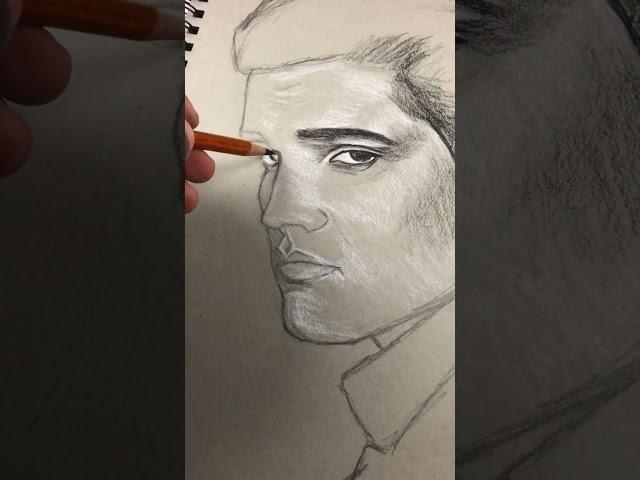 Draw "Elvis Presley" King of Rock and Roll Step