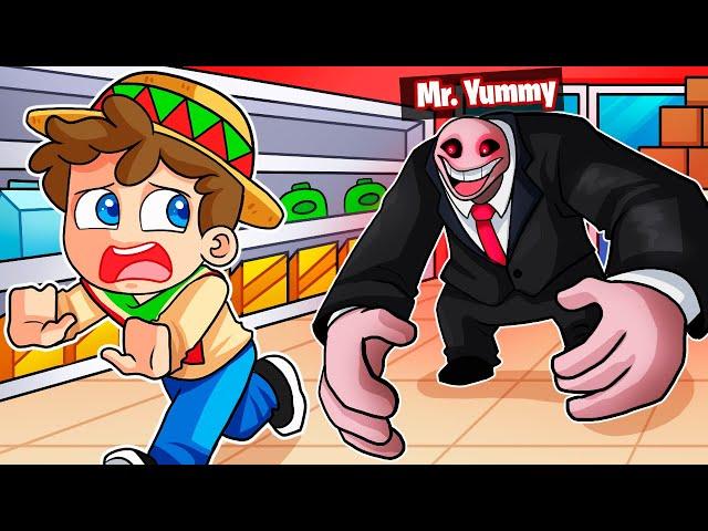 ¡ESCAPA del SUPERMERCADO de MR. YUMMY!  SILVIOGAMER ROBLOX con PANCRACIO, LINGAMES y SOYDANY