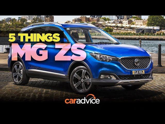 2018 MG ZS: 5 things about MG's new small SUV