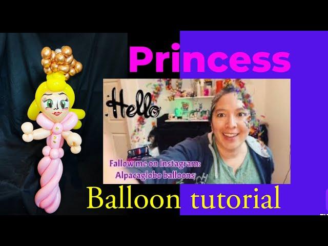 Princess balloon tutorial. An easy cool way to make princesses at parties.