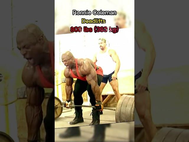 Bodybuilder Crushes 800 lbs Deadlift - Ronnie Coleman #gym #bodybuilding #mrolympia #gymmotivation