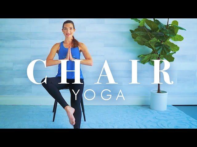 Chair Yoga for Seniors & Beginners // Energizing Seated Stretches