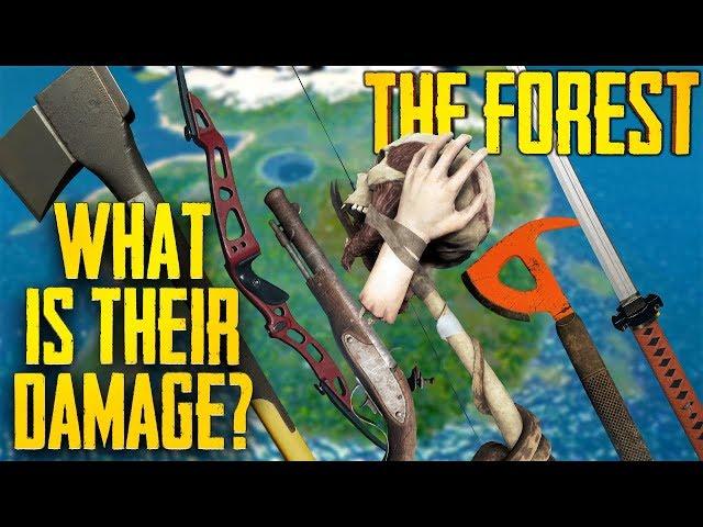 Weapon Damage Finally Revealed in The Forest!