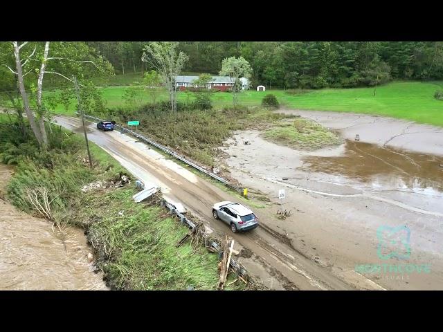 Minnie Lane, Bakersville, NC Drone Aerial After Historic Hurricane Helene Flood | September 27 2024