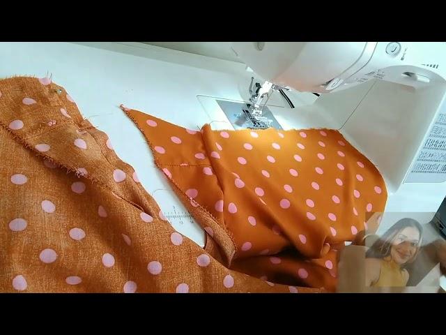 Vestidinho Soltinho com manguinha, Corte e Costura Fácil para iniciantes.  DIY